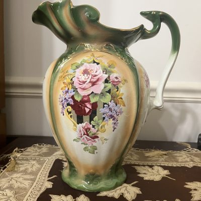 Vintage Porcelain Ewer and Washing Basin