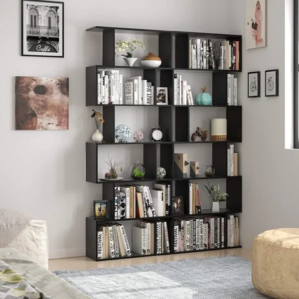Geometric Bookcase- Brand new