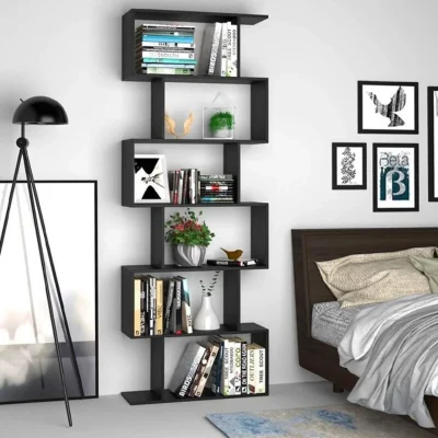 Geometric Bookcase- Brand new